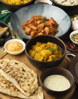 high-angle-indian-food-assortment